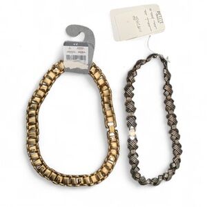 Vintage Set of Two Chain Link Necklaces